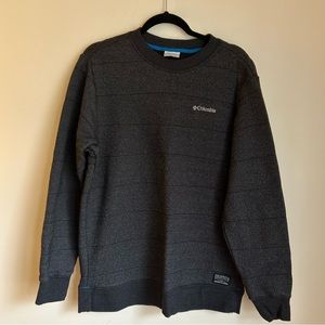 Men’s Columbia Sweatshirt, Charcoal Gray/Black, Size Large, Sweater Vibes